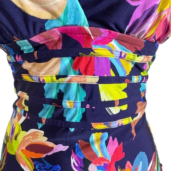 La Blanca By The Sea Multi Strap Cross Back Mio Swimsuit Indigo 8 - Picture 8 of 9